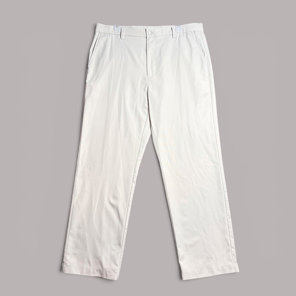 Callaway Men's Golf Pants 38x32 Beige Performance Stretch Flat Front Measurement